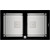 Кухонная мойка Teka Maestro Diamond RS15 2B 86 Black 115030017, чёрное стекло - фото 
