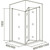 Душевое ограждение Bas Infinity SD+SP C-CH 90х90 см, хром/прозрачное - фото 5