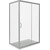 Душевое ограждение Bas Infinity WTW+SP C-CH 130х90 см, хром/прозрачное - фото 