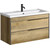 Тумба подвесная с раковиной Aqwella Fargo 100 см FRG0110DB, дуб балтийский - фото, картинка  Тумба подвесная с раковиной Aqwella Fargo 100 см FRG0110DB, дуб балтийский - фото