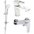 Набор смесителей 3 в 1 для душа Imprese Breclav White - фото 