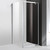 Душевое ограждение Cezares 100х90 см MOLVENO-AH-1-100/90-C-Cr-IV, хром/прозрачное - фото 