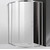 Душевое ограждение Cezares 120х120 см MOLVENO-R-11-100+20-C-Cr-IV, хром/прозрачное - фото 