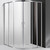Душевое ограждение Cezares 120х120 см MOLVENO-R-22-90+30-C-Cr-IV, хром/прозрачное - фото 