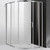 Душевое ограждение Cezares 120х110 см MOLVENO-RH-11-120/110-C-Cr-IV, хром/прозрачное - фото 