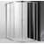 Душевое ограждение Cezares 110х100 см MOLVENO-RH-22-110/100-C-Cr-IV, хром/прозрачное - фото 