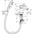 Смеситель для раковины с лейкой для биде Hansgrohe Talis E 71729000 - фото 2