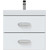 Тумба подвесная с раковиной Mirsant Fuji 60 см с доводчиком, белый - фото, картинка 3 Тумба подвесная с раковиной Mirsant Fuji 60 см с доводчиком, белый - фото 3