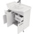Тумба напольная с раковиной Mirsant Сандра 80 см, белый - фото, картинка 3 Тумба напольная с раковиной Mirsant Сандра 80 см, белый - фото 3