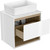 Тумба подвесная со столешницей Cersanit Louna 60 см SP-SZ-LOU60-BL/Wh - фото 6