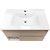 Тумба подвесная с раковиной Comforty Турин 75 см, дуб белый - фото 7
