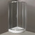 Душевое ограждение BelBagno 80х80 см UNO-R-2-80-C-Cr, хром/прозрачное - фото 