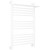 Полотенцесушитель водяной Сунержа Богема с полкой+ П14 800х500 мм 30-0223-8050, белый матовый - фото 