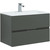 Тумба подвесная с раковиной Aquanet Алвита 90 см 240111, серый антрацит, Цвет фасада: серый - фото, картинка  Тумба подвесная с раковиной Aquanet Алвита 90 см 240111, серый антрацит, Цвет фасада: серый - фото