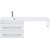 Тумба подвесная с раковиной-столешницей Aquanet Нота 120 см 171483 L, белый - фото 8