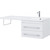 Тумба подвесная с раковиной-столешницей Aquanet Нота 120 см 171483 R, белый - фото 10