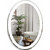 Зеркало Azario Италия Led 57 см (с подсветкой, часами и сенсорным выключателем) - фото 
