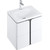 Тумба подвесная с раковиной Ravak Balance 500 X000001365, белый/графит - фото, картинка  Тумба подвесная с раковиной Ravak Balance 500 X000001365, белый/графит - фото