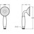 Душевой гарнитур Jacob Delafon Louise E24365-CP, хром/белый - фото, картинка 4 Душевой гарнитур Jacob Delafon Louise E24365-CP, хром/белый - фото 4