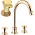 Смеситель для раковины Cezares APHRODITE-BLS2-A-03/24-O, золото - фото 