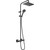 Душевая стойка с термостатом Hansgrohe Vernis Shape Showerpipe 230 1jet 26286670, черный матовый - фото, картинка  Душевая стойка с термостатом Hansgrohe Vernis Shape Showerpipe 230 1jet 26286670, черный матовый - фото