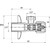 Вентиль угловой Imprese AV01 G1/2-G1/2 (страна-производитель Чехия) - фото 2