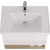 Тумба подвесная с раковиной Dreja Perfecto 70 см 99.0812, дуб эврика/белый глянец - фото 5
