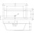 Ванна акриловая Riho Rething Cubic 160x70 см B104001005 - фото 6