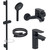 Набор смесителей 3 в 1 для ванны с коротким изливом Jacob Delafon Oscar E29845RU-BL, черный матовый - фото, картинка  Набор смесителей 3 в 1 для ванны с коротким изливом Jacob Delafon Oscar E29845RU-BL, черный матовый - фото