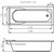 Ванна акриловая Cersanit Santana 140x70 см, Размер - мм: 1400х700 - фото 10