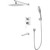Душевая система для ванны Lemark Melange LM4922CW, хром/белый - фото 