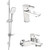 Набор смесителей 3 в 1 для ванны с коротким изливом Imprese Breclav White - фото, картинка  Набор смесителей 3 в 1 для ванны с коротким изливом Imprese Breclav White - фото