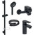 Набор смесителей 3 в 1 для ванны с коротким изливом Jacob Delafon Oscar E29847RU-BL, черный матовый - фото, картинка  Набор смесителей 3 в 1 для ванны с коротким изливом Jacob Delafon Oscar E29847RU-BL, черный матовый - фото