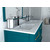Тумба подвесная с раковиной Cezares Tiffany 120 см 54956, Blu Petrolio - фото 3