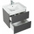 Тумба подвесная с раковиной Art&Max AM-Techno-600-2C-SO-MR960 60 см, смоки софт - фото, картинка 5 Тумба подвесная с раковиной Art&Max AM-Techno-600-2C-SO-MR960 60 см, смоки софт - фото 5