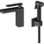 Смеситель для раковины с лейкой для биде Timo Torne 4360/03G, черный матовый - фото 