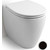 Унитаз приставной безободковый White Ceramic Basic W020105, черный матовый - фото 