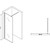Душевая перегородка Abber Immer Offen 90 см AG61090B, черный/прозрачное - фото 3