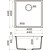 Кухонная мойка Omoikiri Bosen 44-U-GR 4997010, leningrad grey, Цвет производителя: Leningrad Grey - фото 2