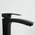 Смеситель для раковины высокий Gappo G1007-16, черный - фото 3