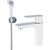 Смеситель для раковины с гигиеническим душем Gappo Noar G1048-1, белый/хром - фото 