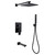 Душевая система для ванны Abber Weiss Insel AF8017B, черный матовый - фото 