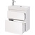 Тумба универсальная с раковиной Dreja Slim 65 см 99.0401, белый глянцевый - фото 8