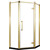 Душевое ограждение Azario Ontario AZ-NBB3231 90х90 см (стекло 8 мм) золото/прозрачное - фото 2