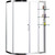 Душевое ограждение Azario Victoria AZ-NNQ2131-1-L 120х90 см (стекло 8 мм) хром/прозрачное - фото 2