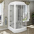 Душевая кабина Радомир Диана 1 118x108 см, белый/прозрачное - фото 