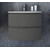 Тумба подвесная с раковиной Cezares Vague 70 см 54905, Grigio Talpa Opaco - фото 