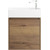 Тумба подвесная с раковиной BelBagno KRAFT MINI-500/260-1A-SO-RT-L 50 см, Rovere Tabacco - фото 