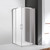 Душевое ограждение Cezares 100х100 см MOLVENO-A-2-100-P-Cr, хром/матовое - фото 