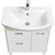 Тумба напольная с раковиной Акватон Бекка 70 см 1A2087K1BAC20, белый глянцевый/дуб сомерсет - фото 4